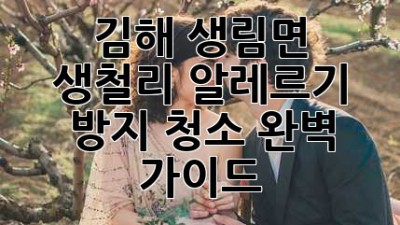 김해 생림면 생철리 알레르기 방지 청소, 완벽 가이드!